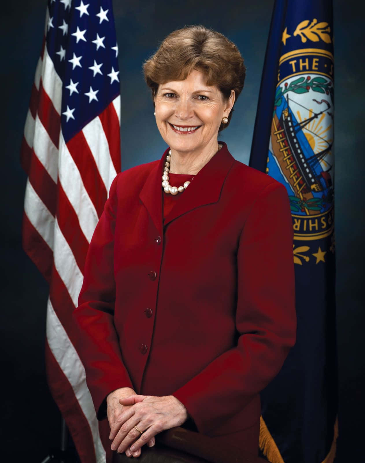 Jeanne Shaheen Portrait Background