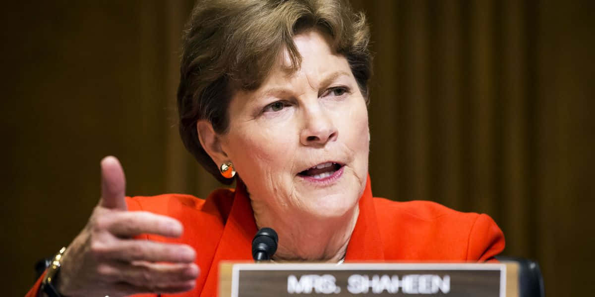 Jeanne Shaheen Wearing Orange