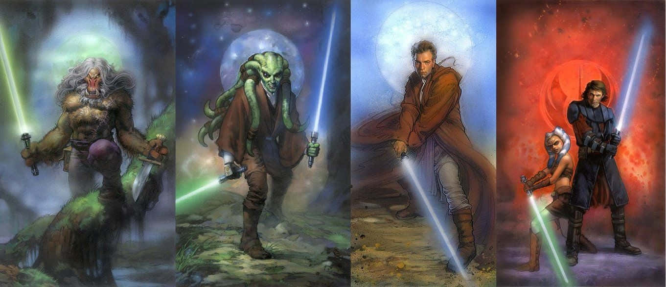 Jedi Vs Sith 1361 X 586 Background