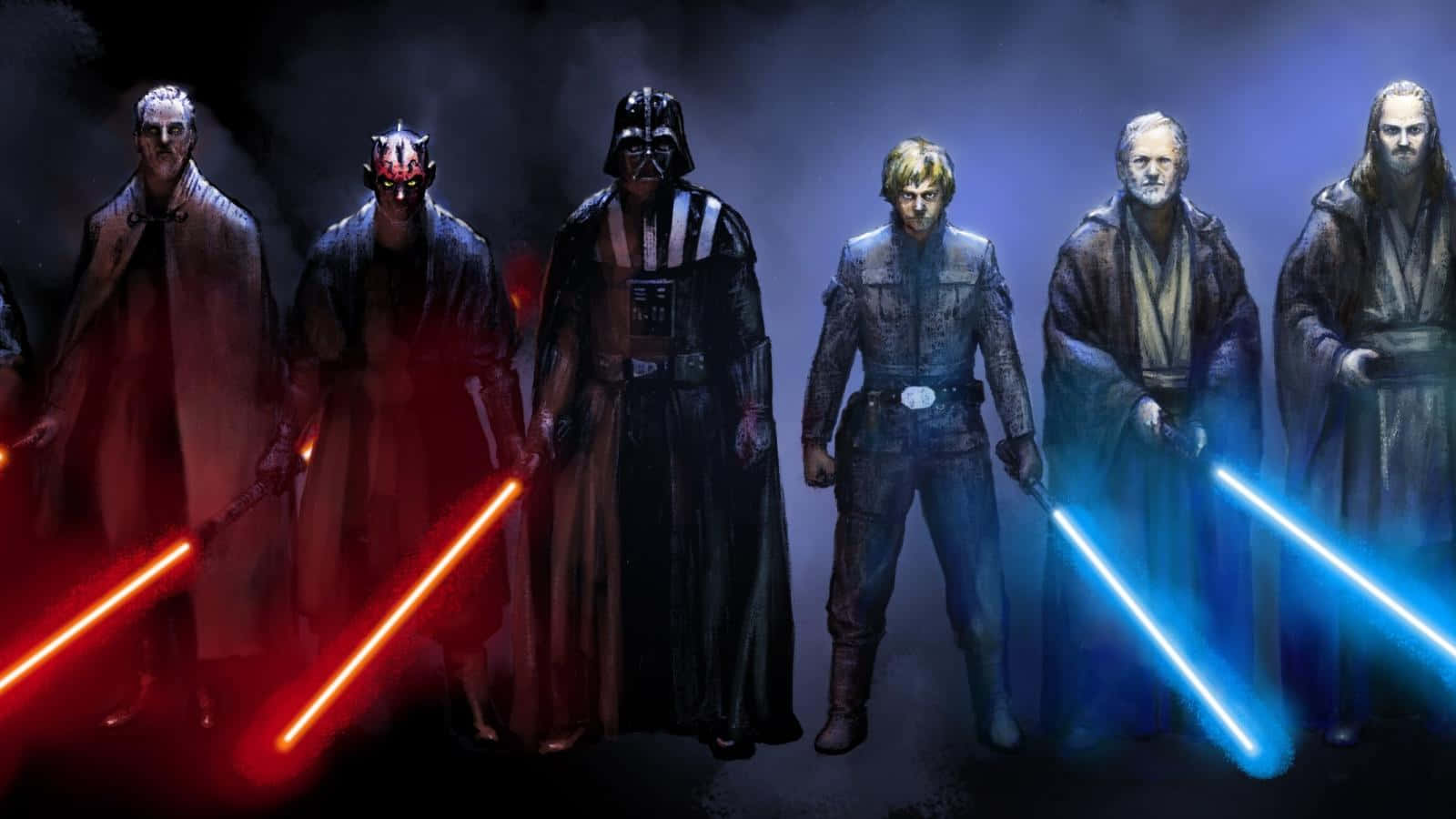 Jedi Vs Sith 1600 X 900 Background