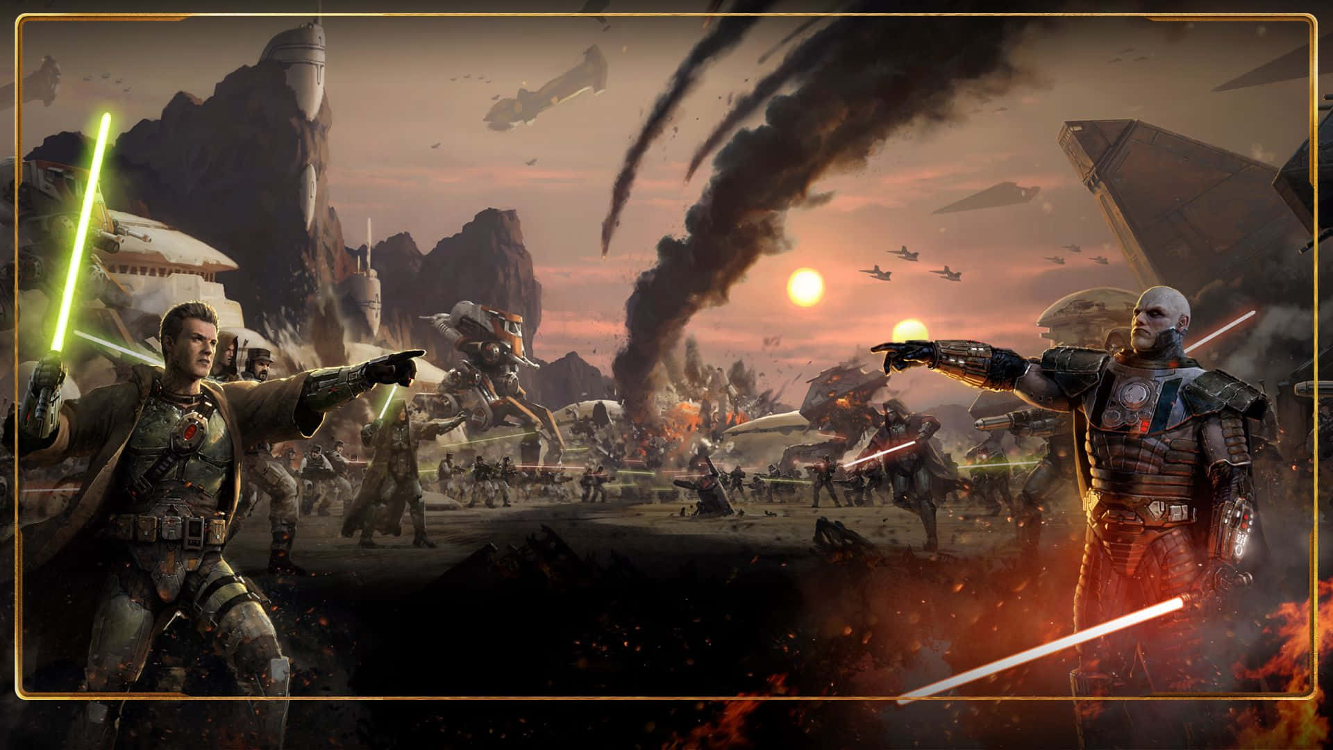 Jedi Vs Sith 1920 X 1080 Background