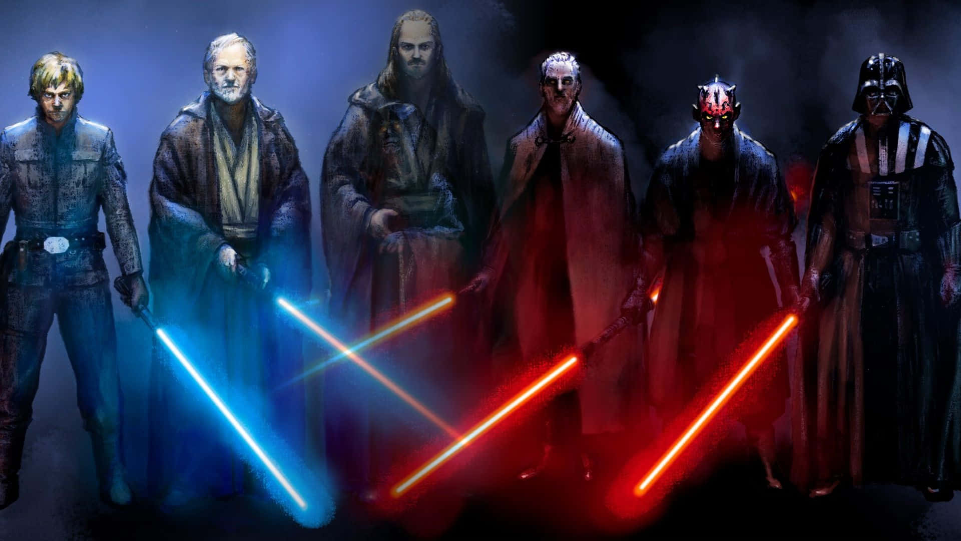Jedi Vs Sith 1920 X 1080 Background