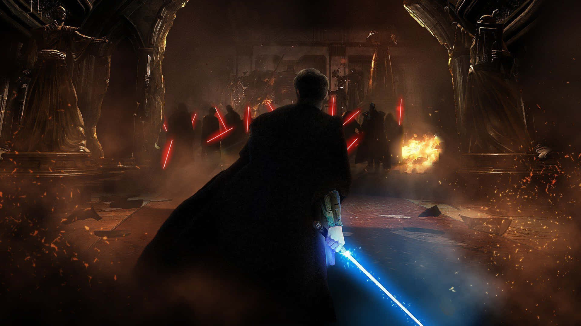 Jedi Vs Sith 2048 X 1152 Background
