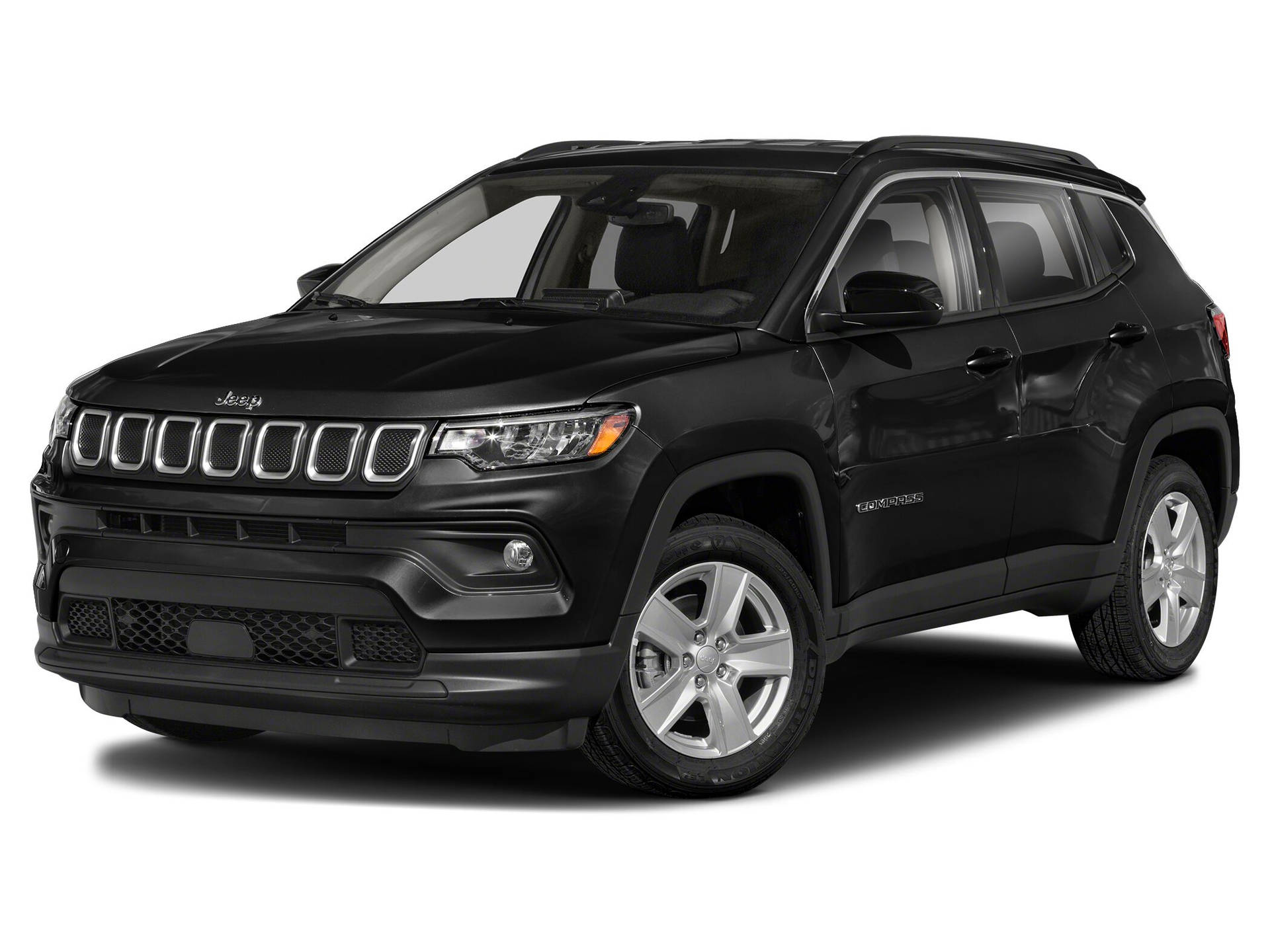 Jeep Compass Black Aesthetic On White Background