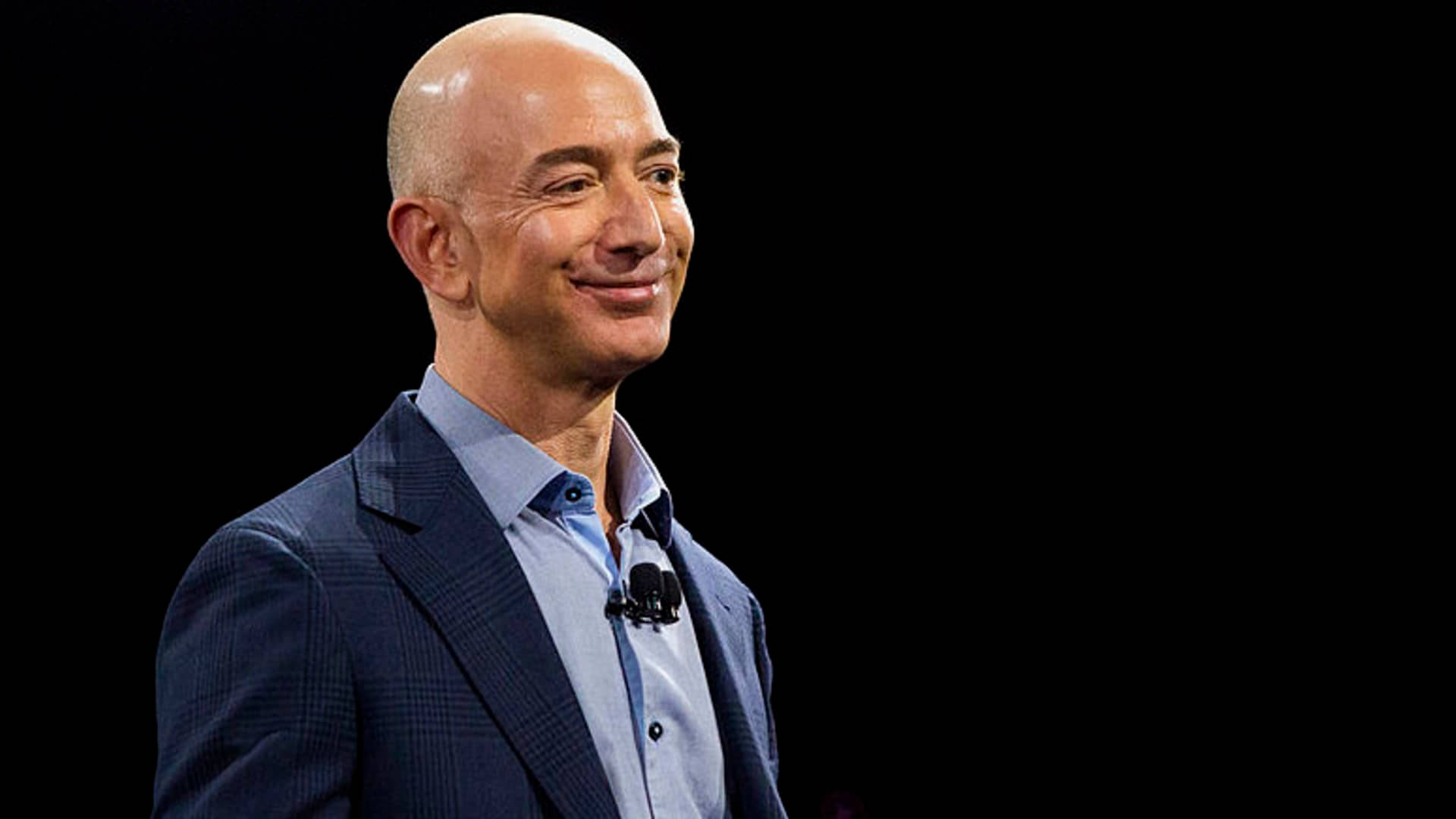 Jeff Bezos Smiling Background