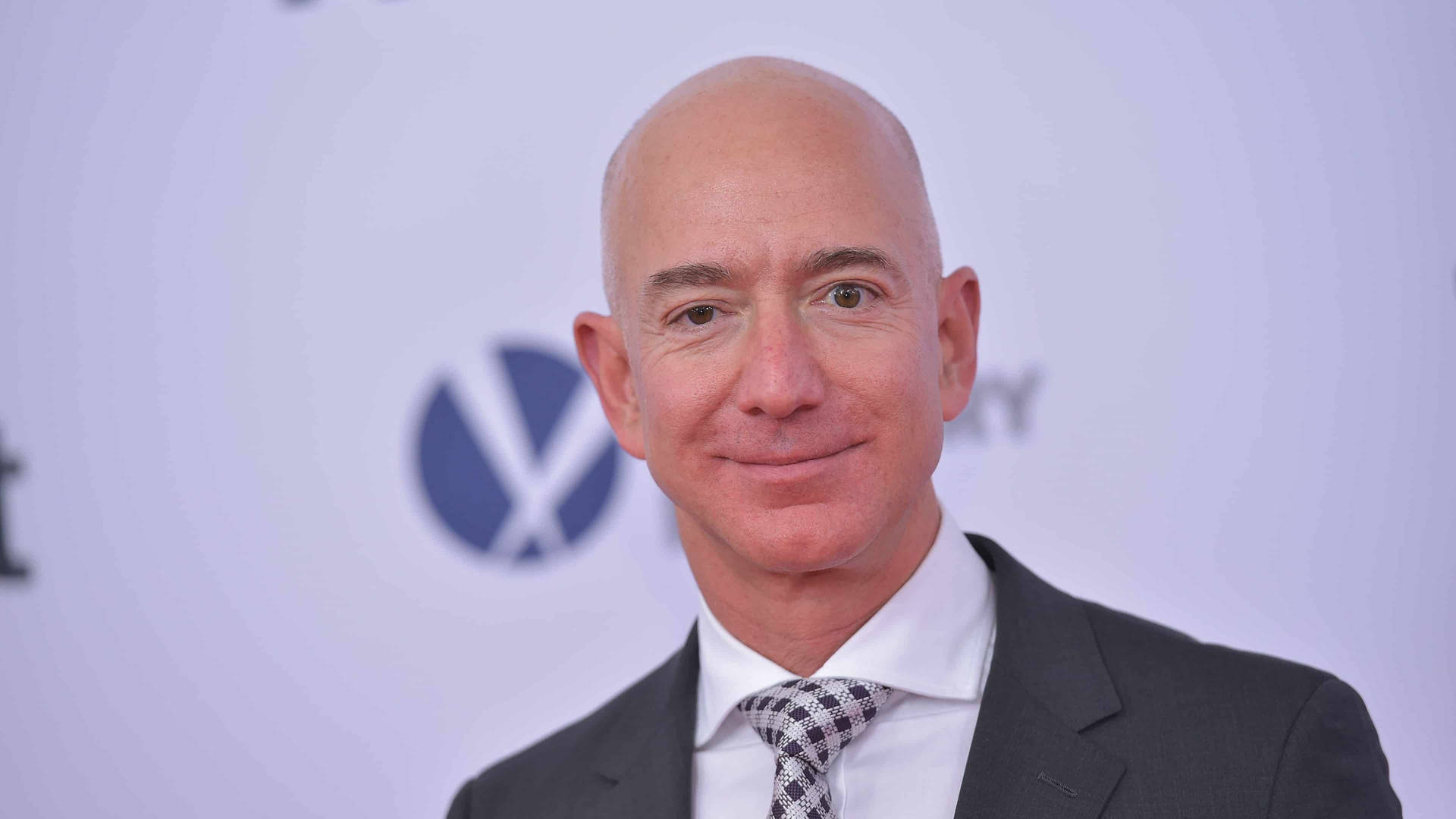 Jeff Bezos Suit And Tie Background