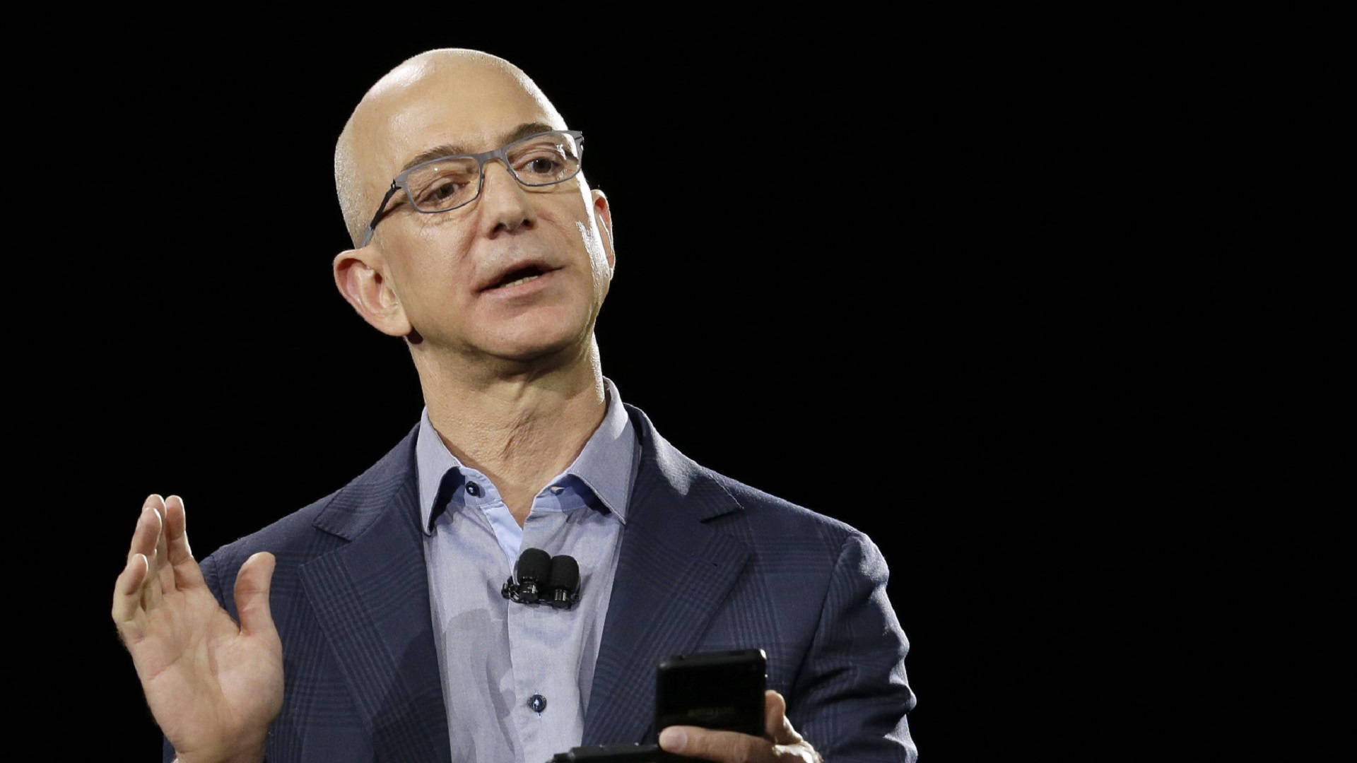 Jeff Bezos Wearing Eyeglasses