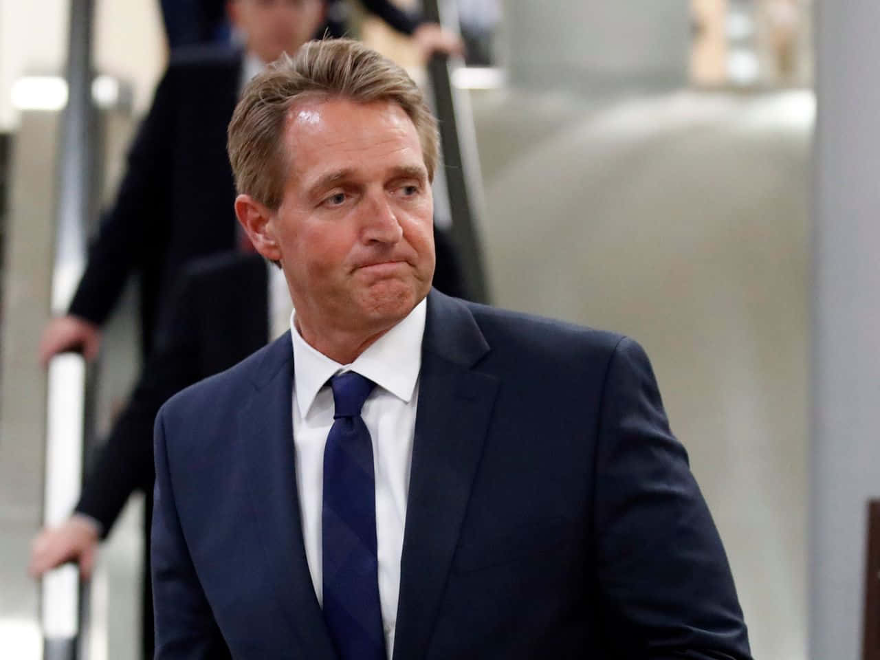 Jeff Flake Frowning