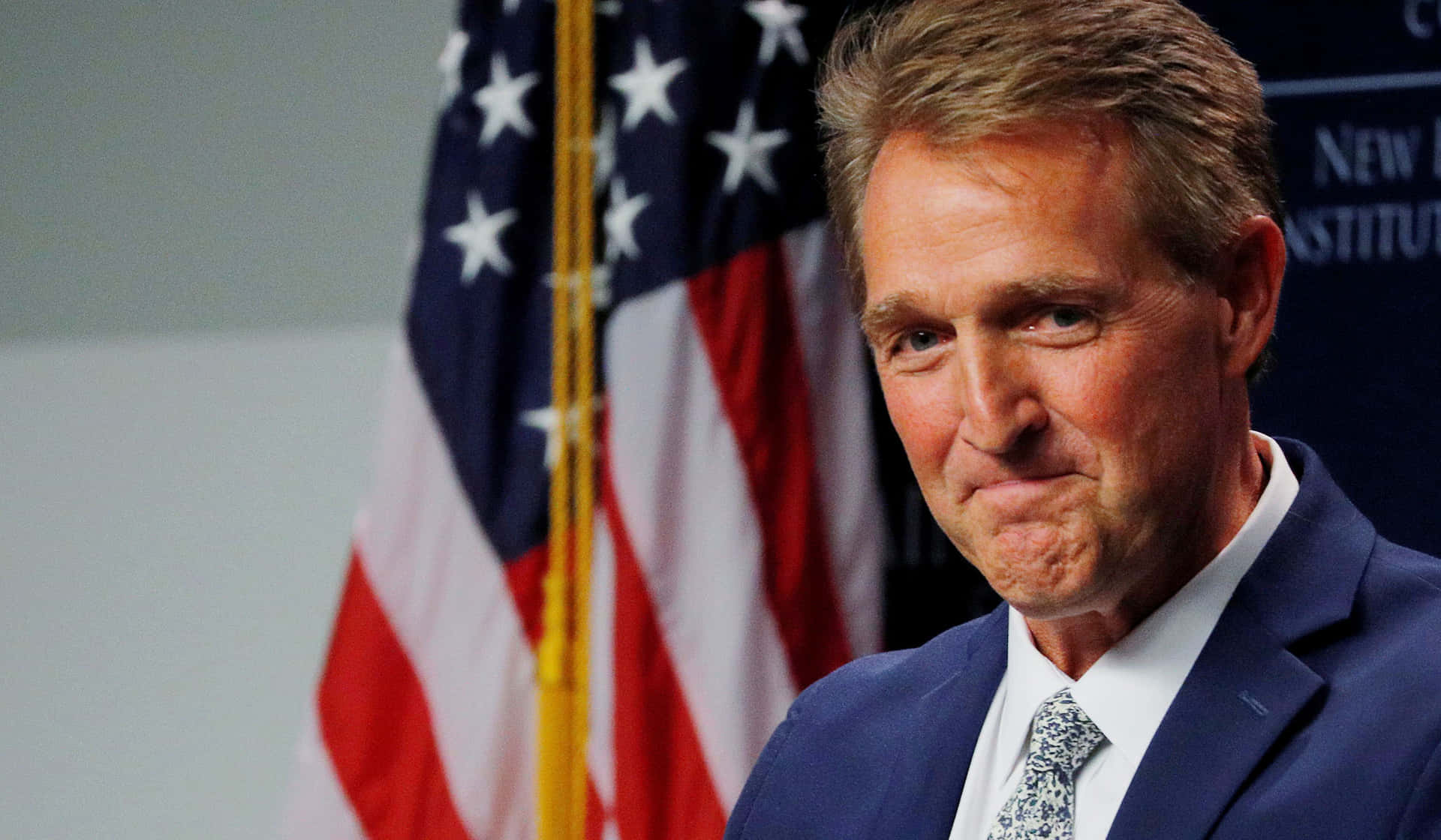 Jeff Flake Pursed Lips