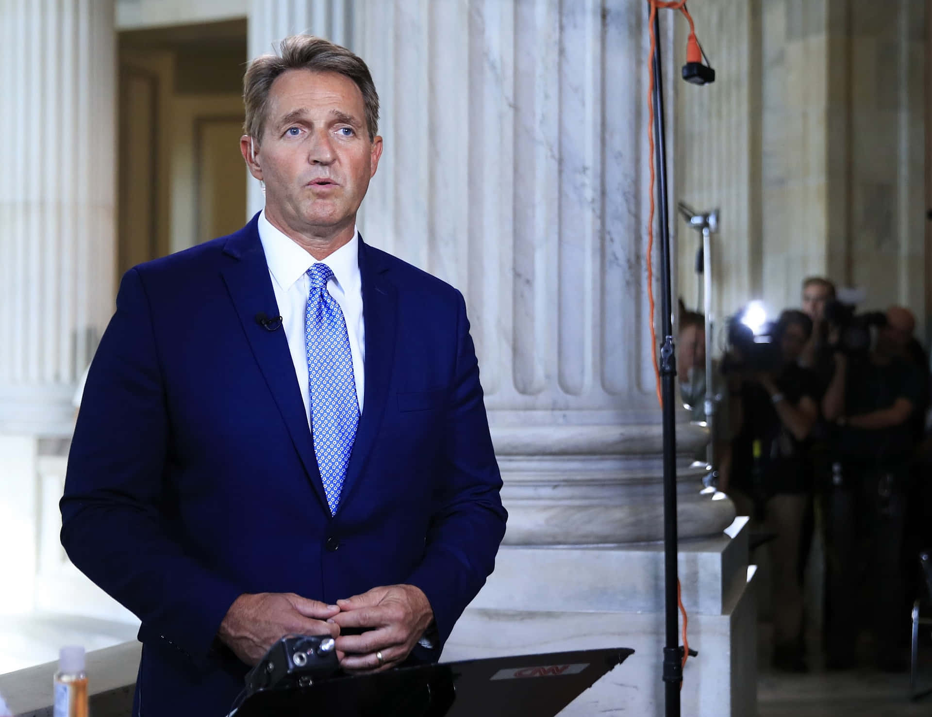 Jeff Flake Talking In Interview