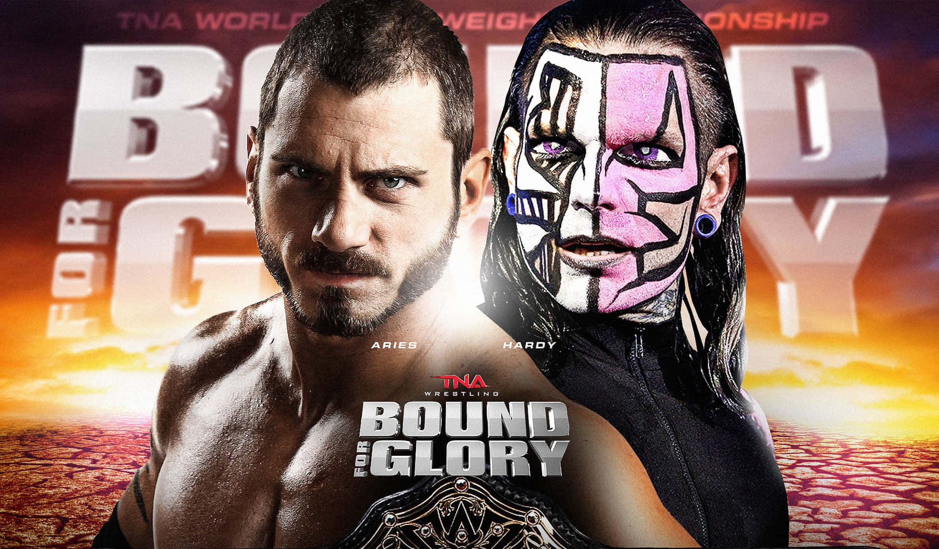Jeff Hardy And Austin Aries For Bound Glory Background
