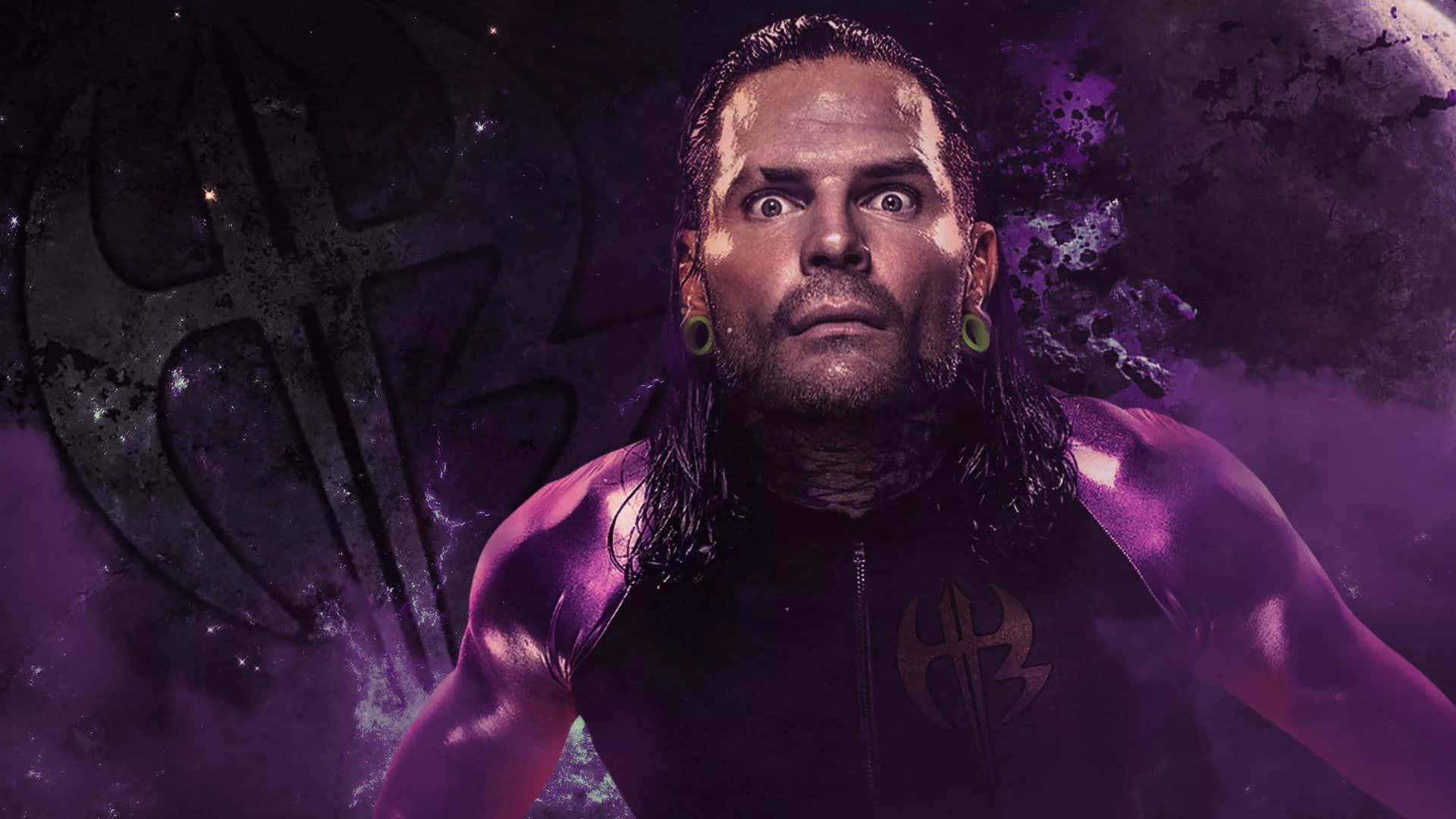 Jeff Hardy Black And Purple Art Background