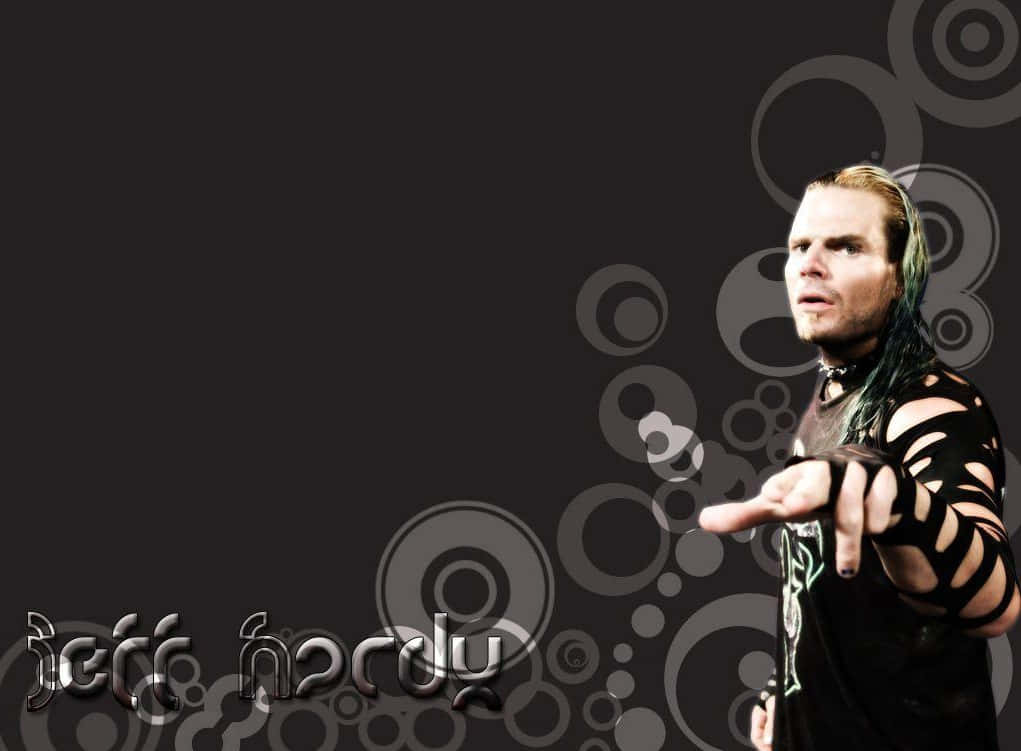 Jeff Hardy Black Name Typography Poster Background