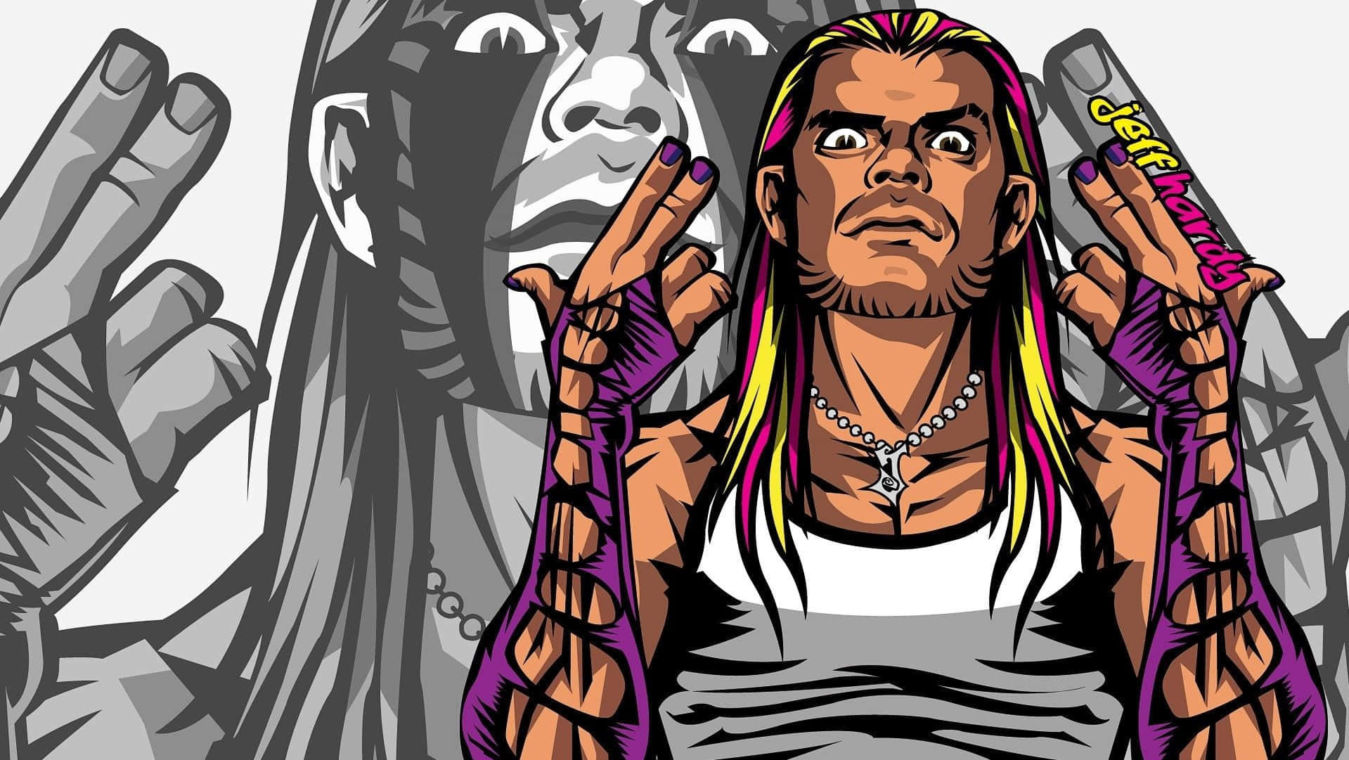 Jeff Hardy Cartoon Drawing Background