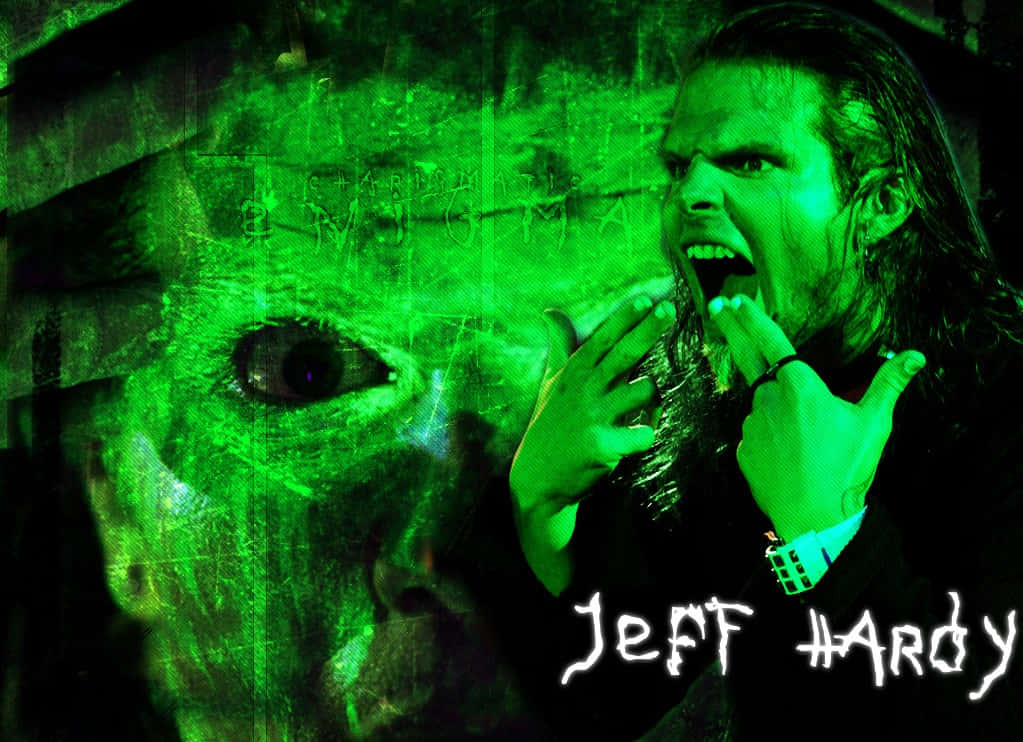 Jeff Hardy Creepy Green Poster Background