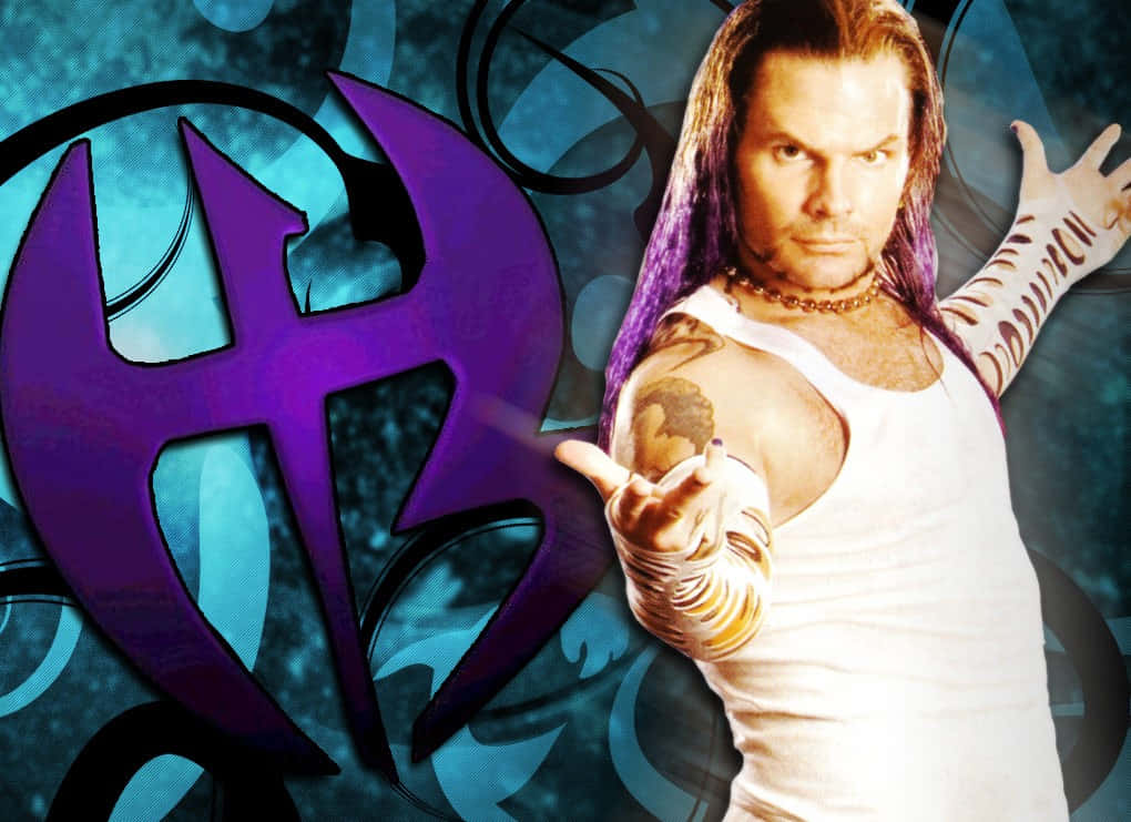 Jeff Hardy Doing Middle Finger Sign Background