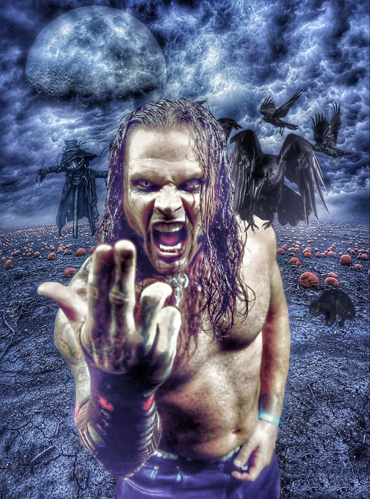 Jeff Hardy Halloween Theme Graphic