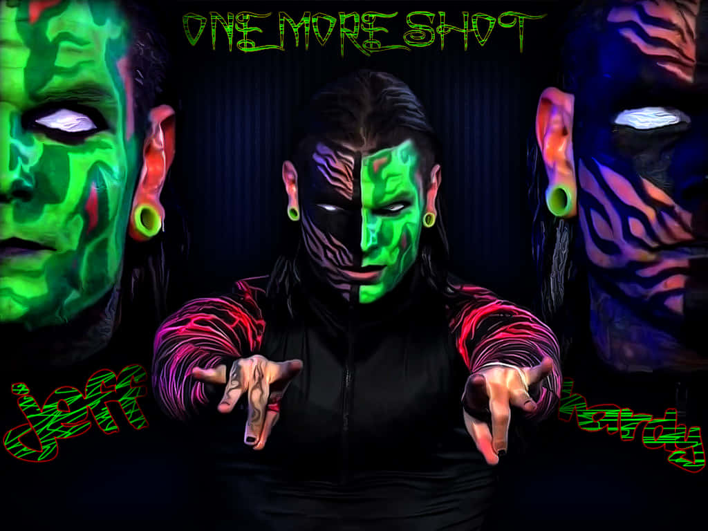 Jeff Hardy In Action - One More Shot Background