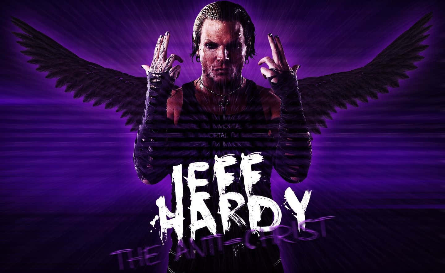 Jeff Hardy With Wings Fanart Background