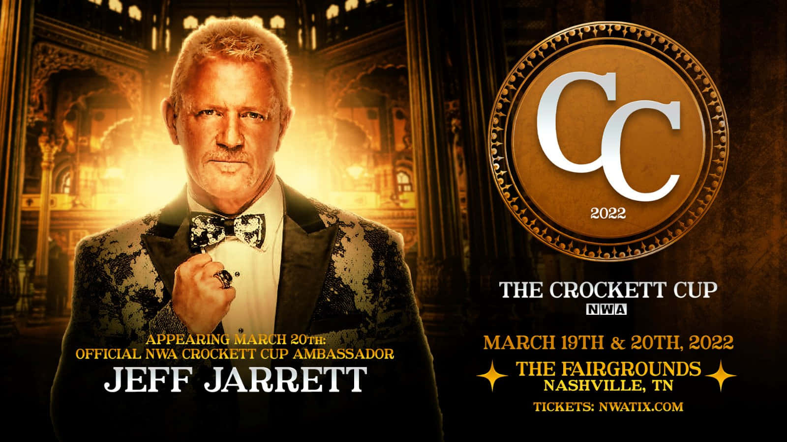 Jeff Jarrett Jim Crockett Sr. Memorial Cup Ambassador Background