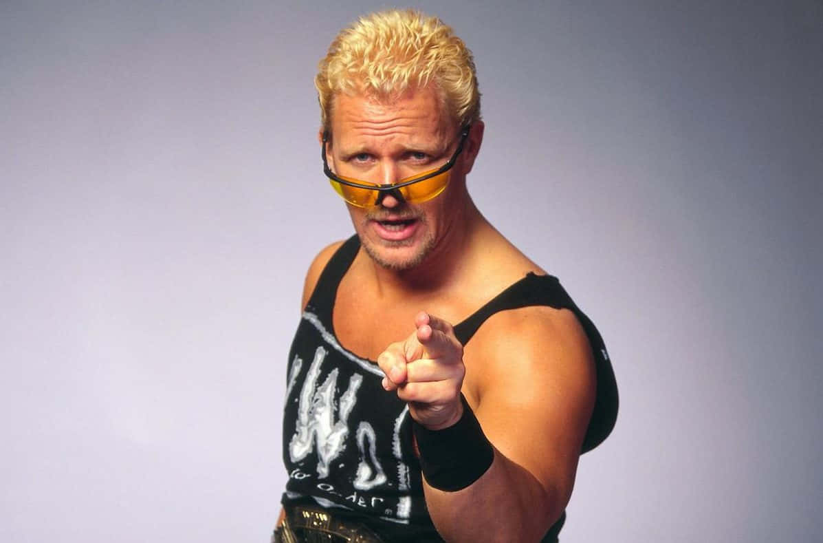 Jeff Jarrett Pointing Wwe Wrestler Photography Background