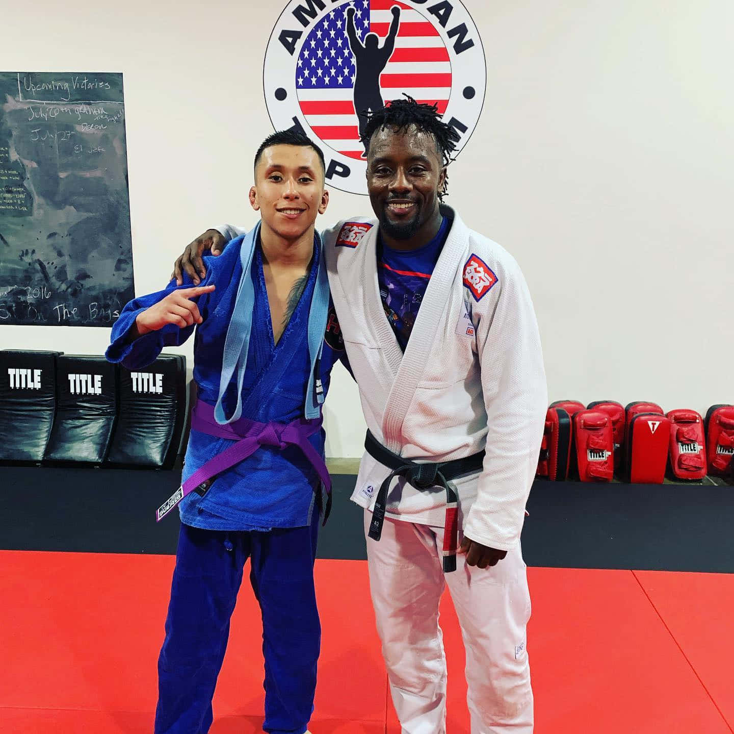 Jeff Molina And Fellow Fighter At Att Background