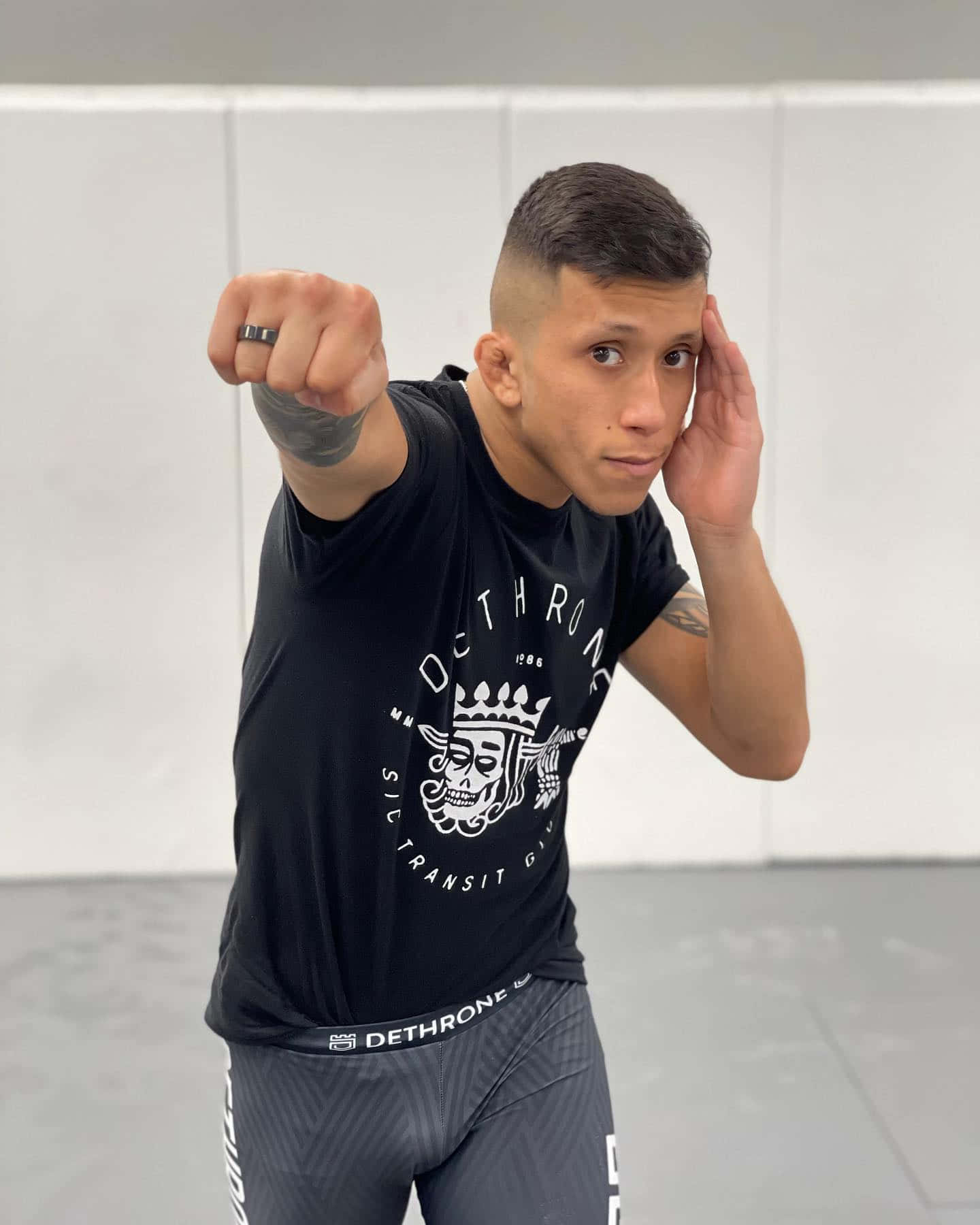 Jeff Molina In Signature Fight Pose Background