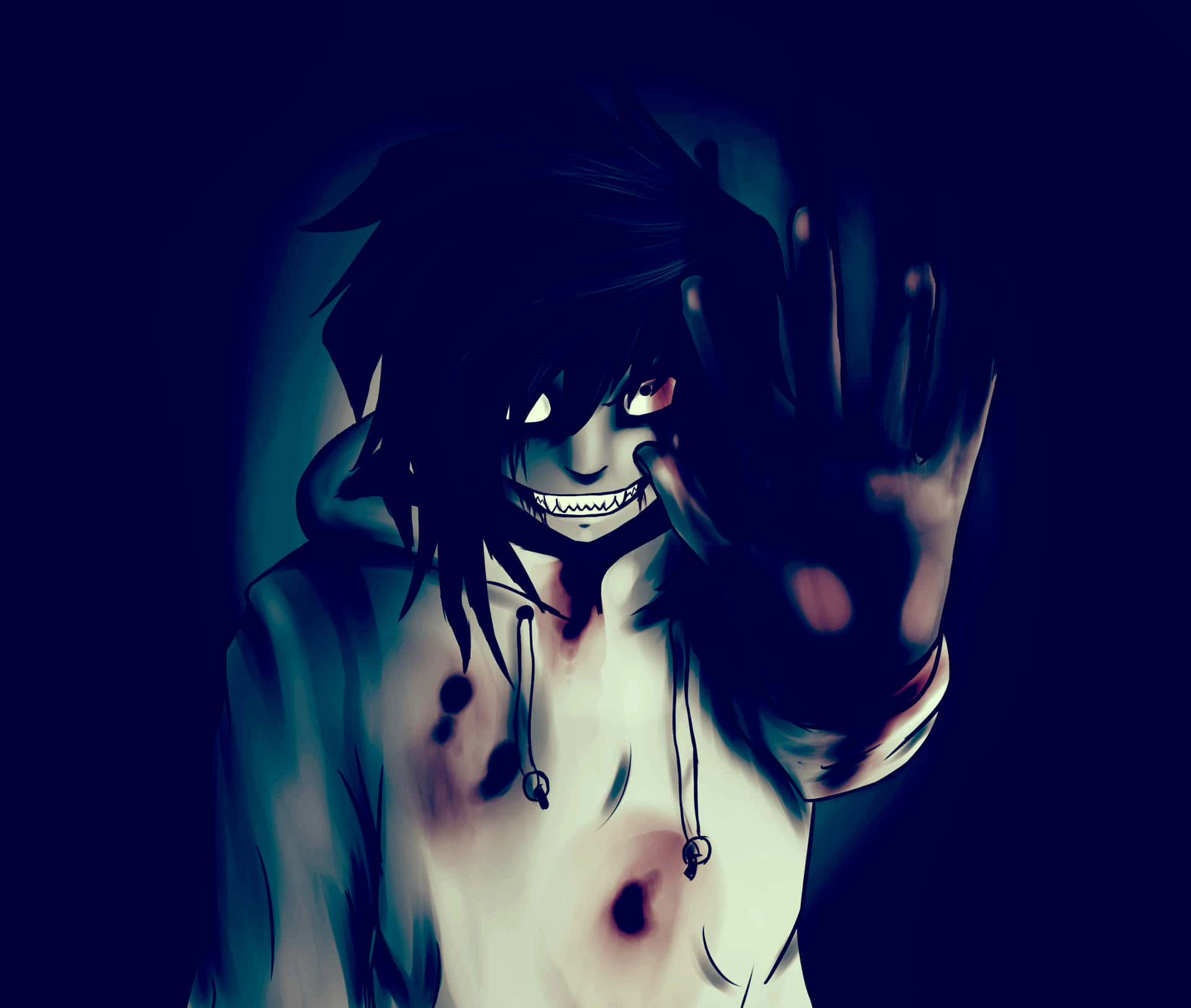 Jeff The Killer’s Terrifying Grin Background