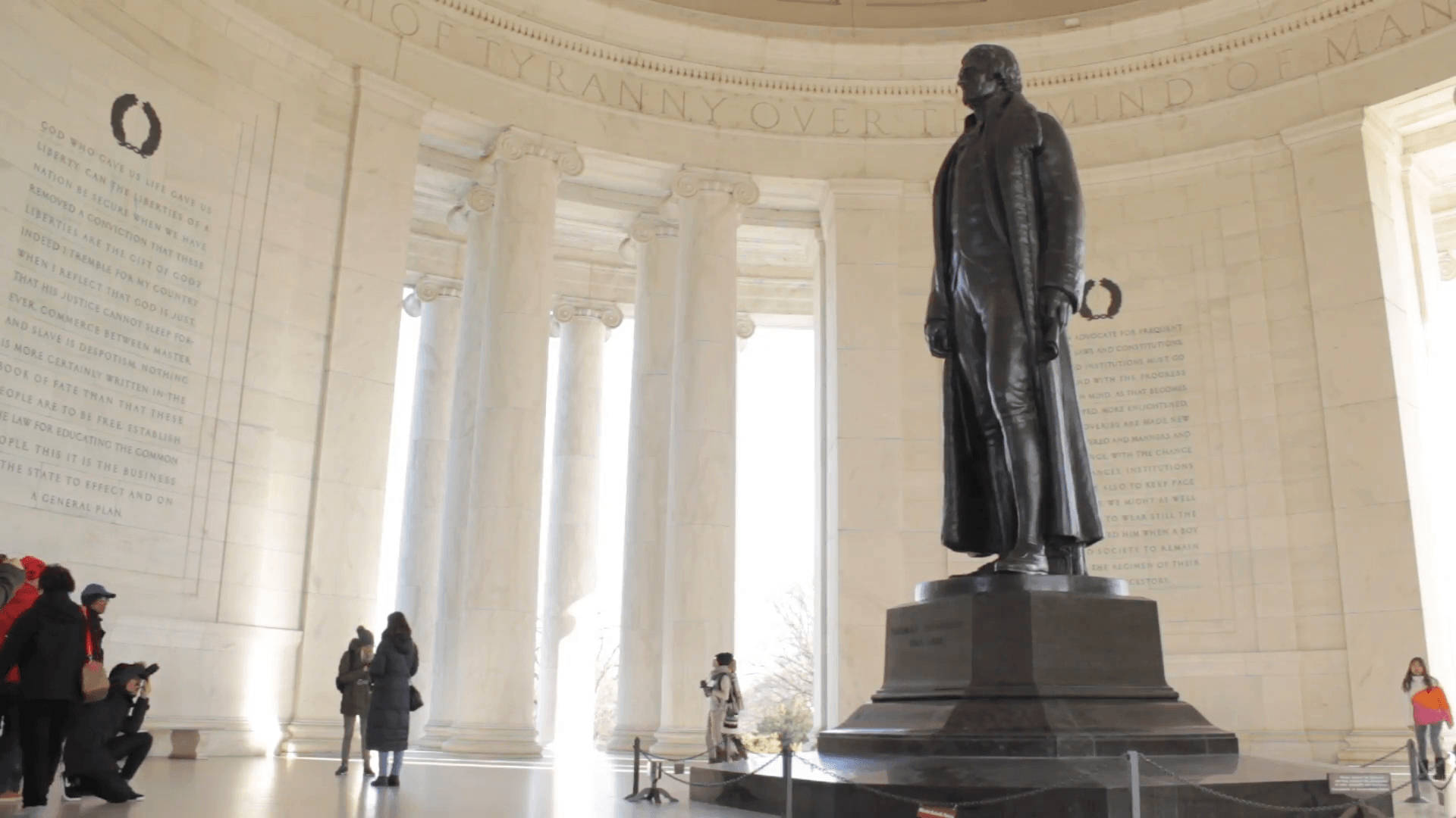 Jefferson Memorial From The Inside