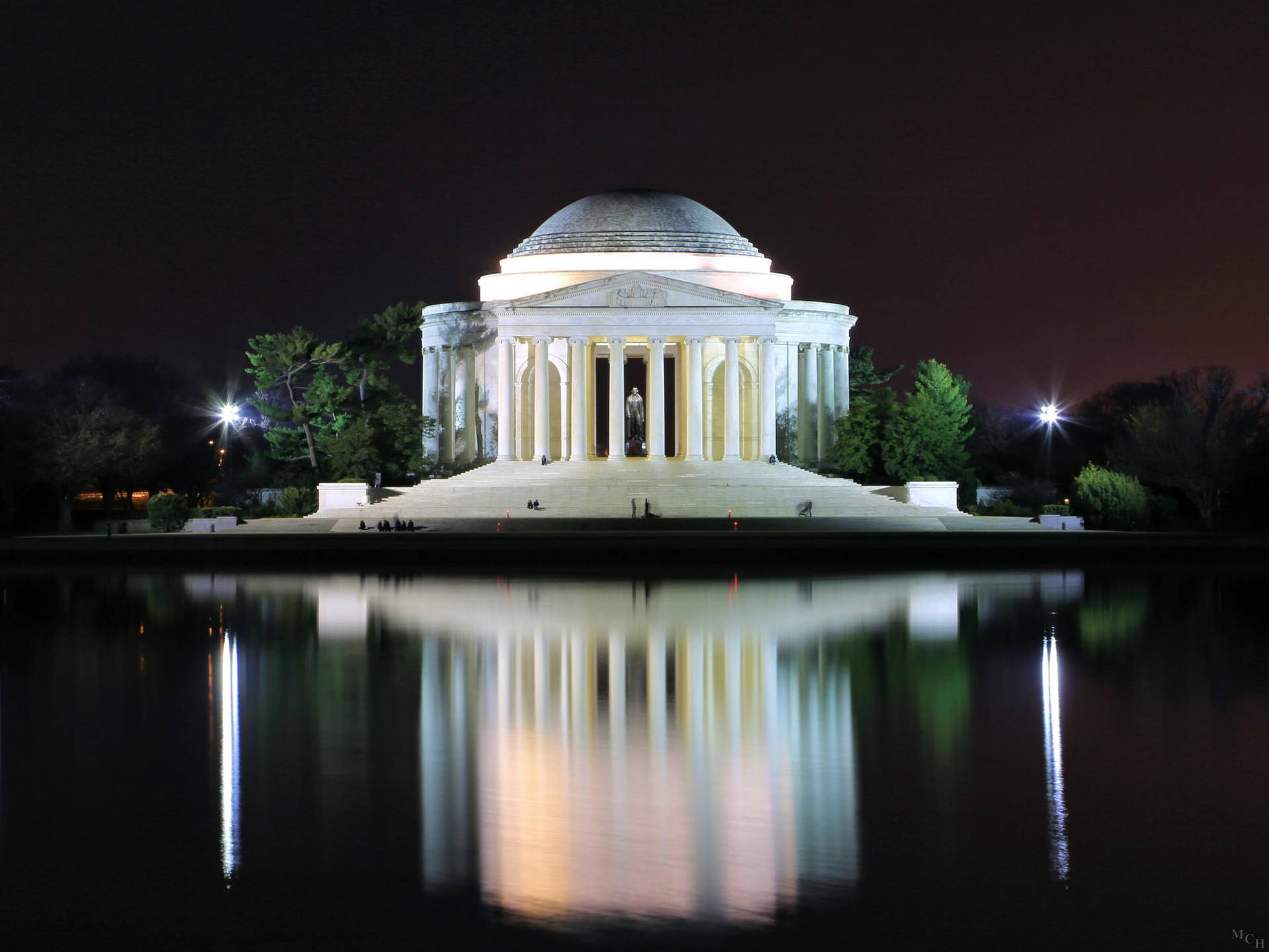 Jefferson Memorial In The Evening