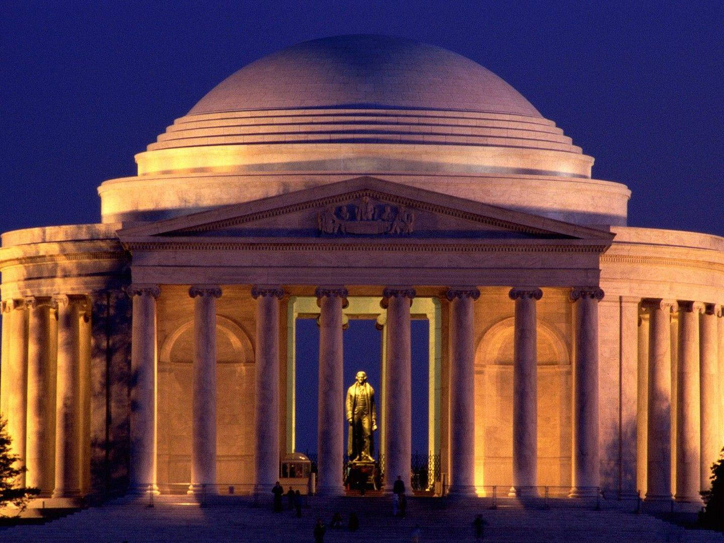 Jefferson Memorial Lit Up