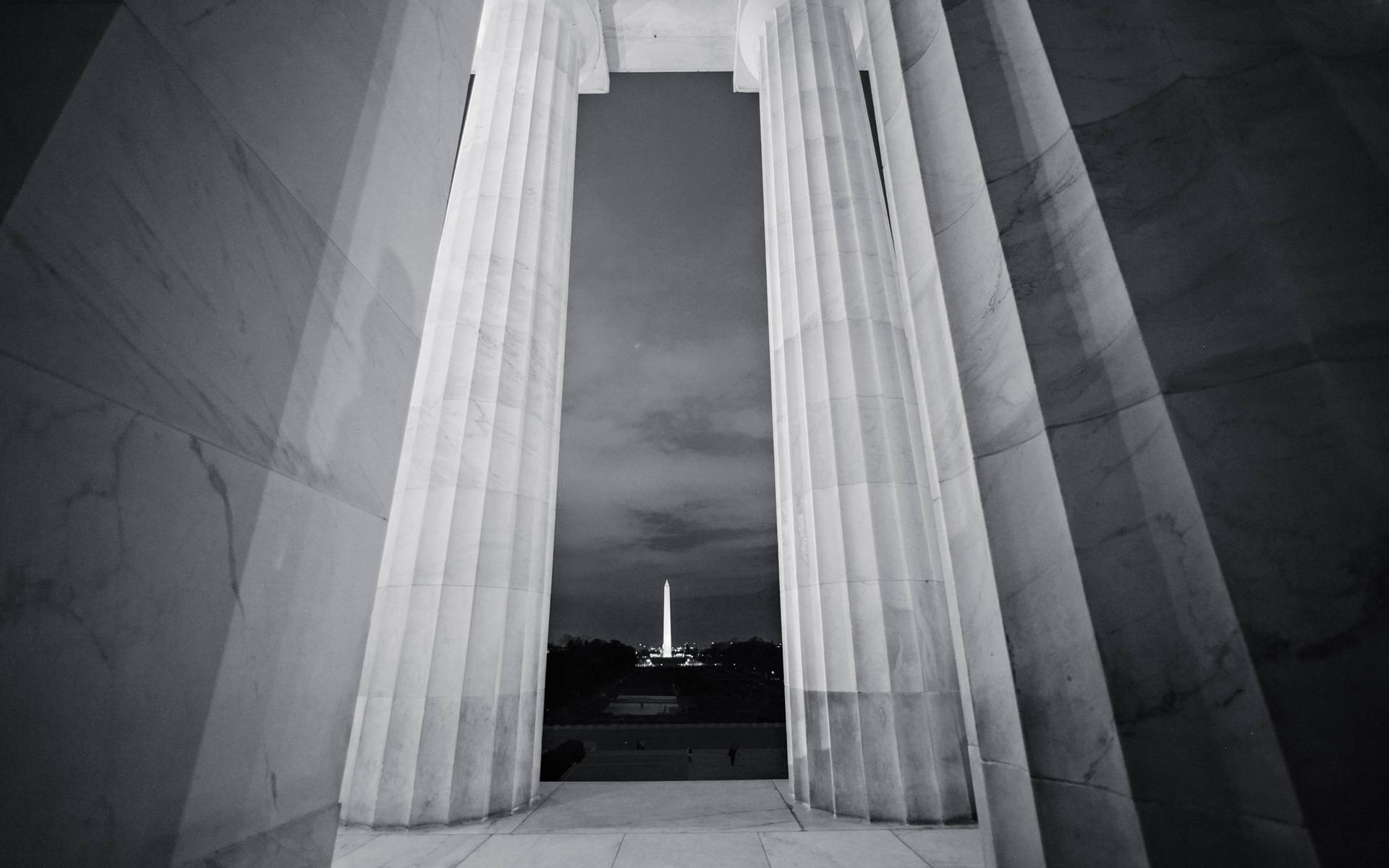 Jefferson Memorial Marble Interior Bw