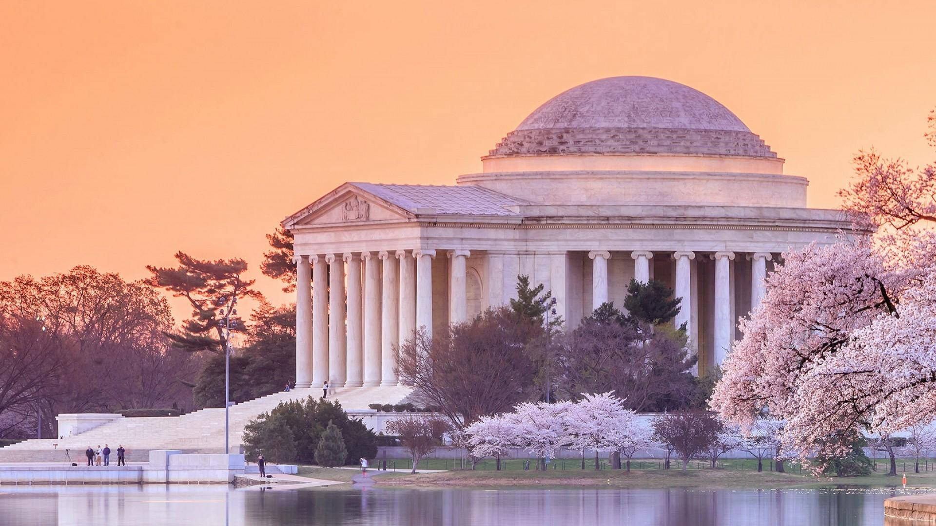 Jefferson Memorial Pastel Sky