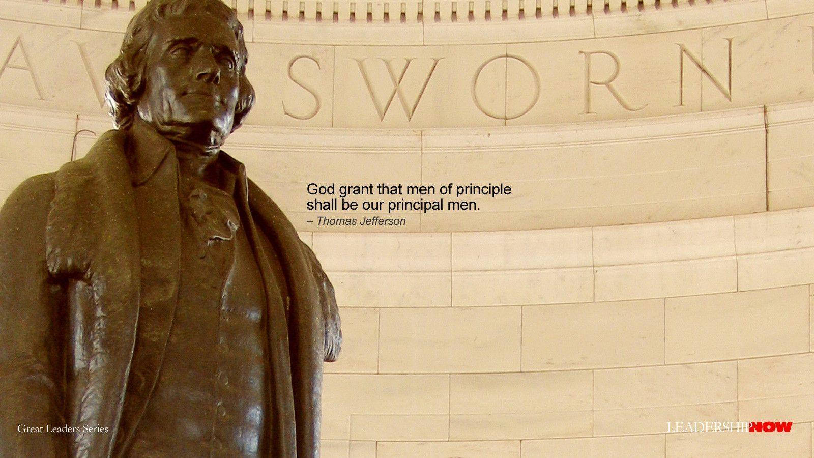 Jefferson Memorial Statue And Quote