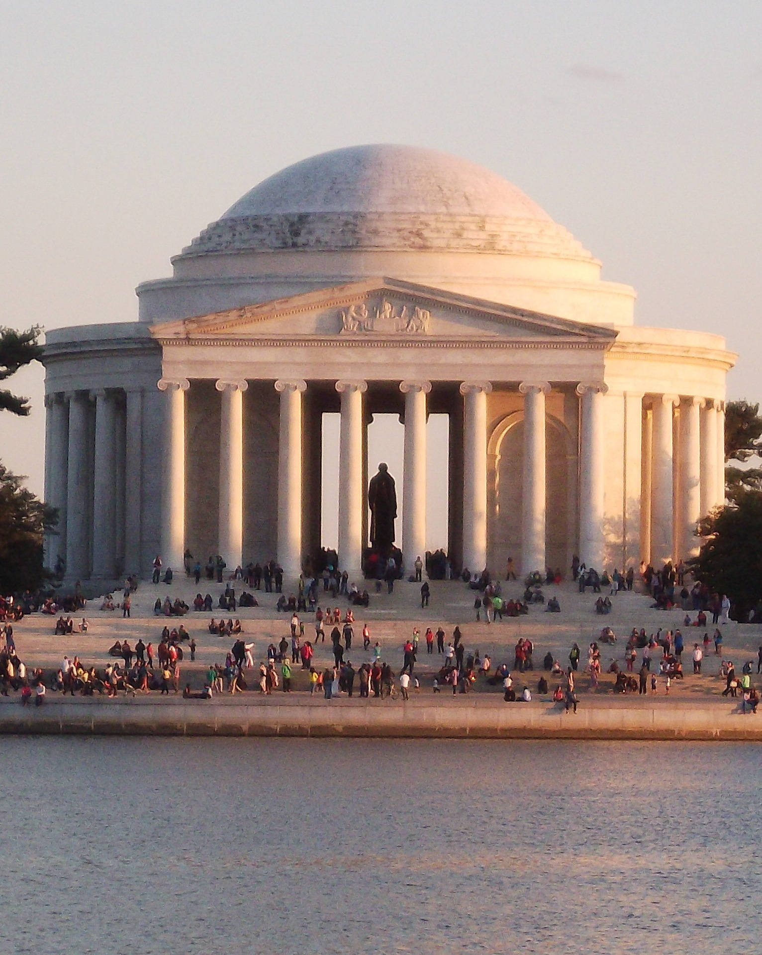 Jefferson Memorial Sunset Reflection