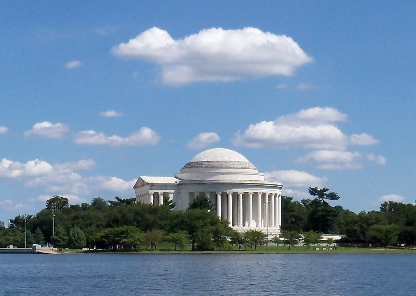 Jefferson Memorial Under A Blue Sky