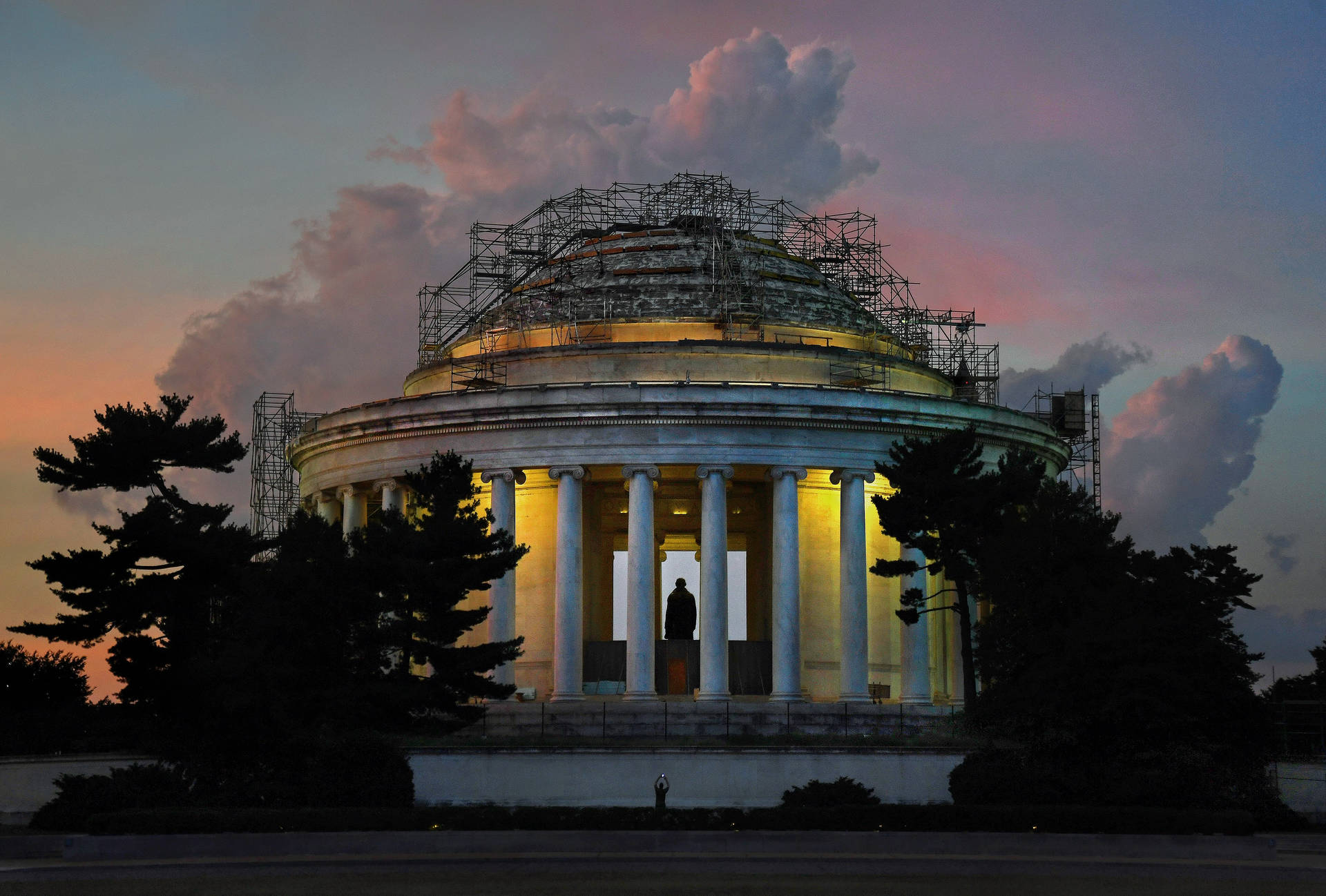 Jefferson Memorial Under Construction