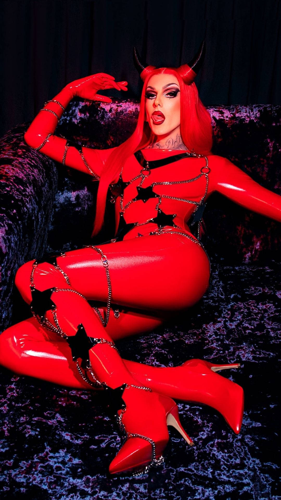 Jeffree Star Devil Outfit Background