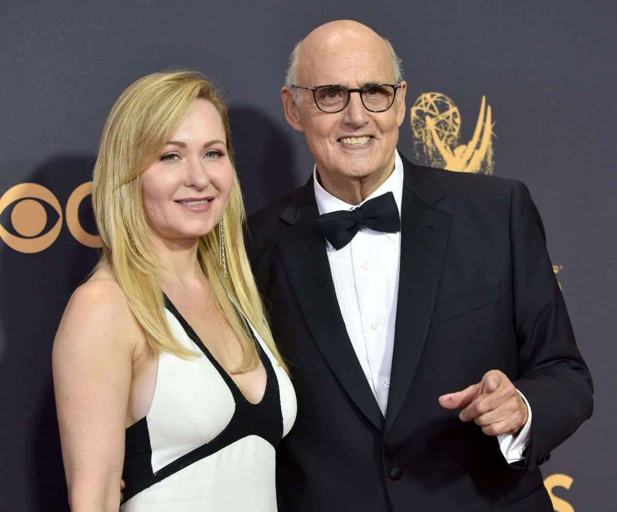 Jeffrey Tambor Delivering A Dramatic Monologue During A Film Performance. Background