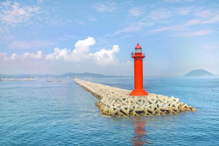 Jeju Island Udo Lighthouse Background