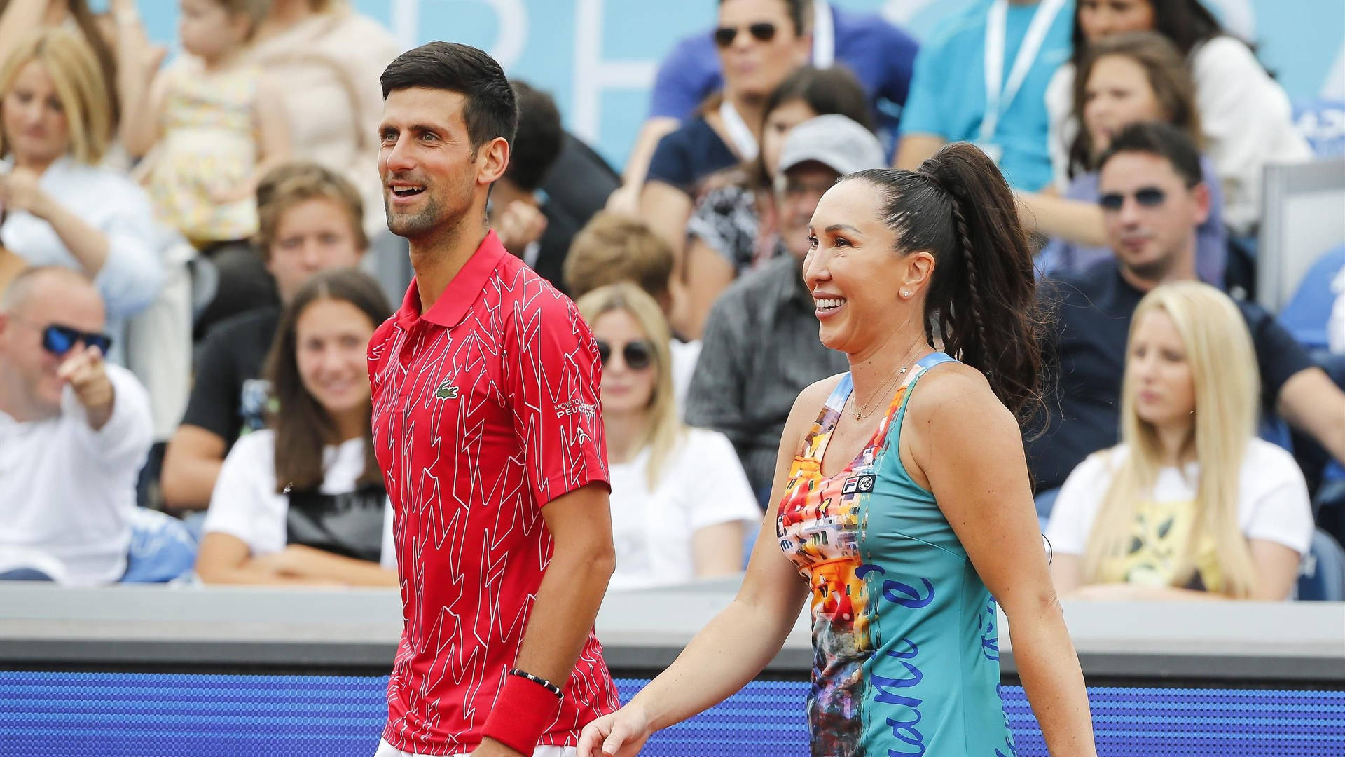 Jelena Janković And Novak Djokovic Background