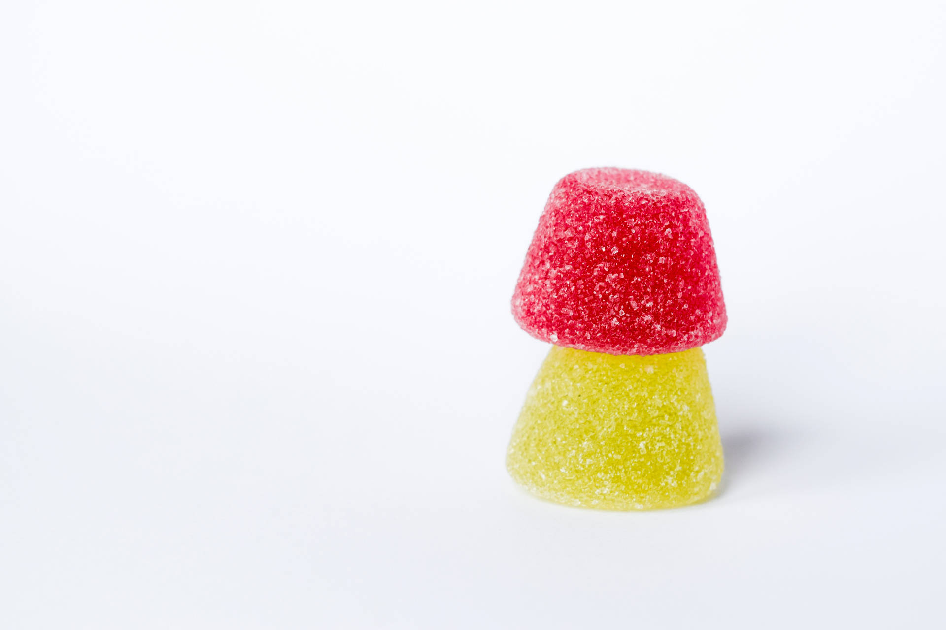 Jelly Candies On White Background Background