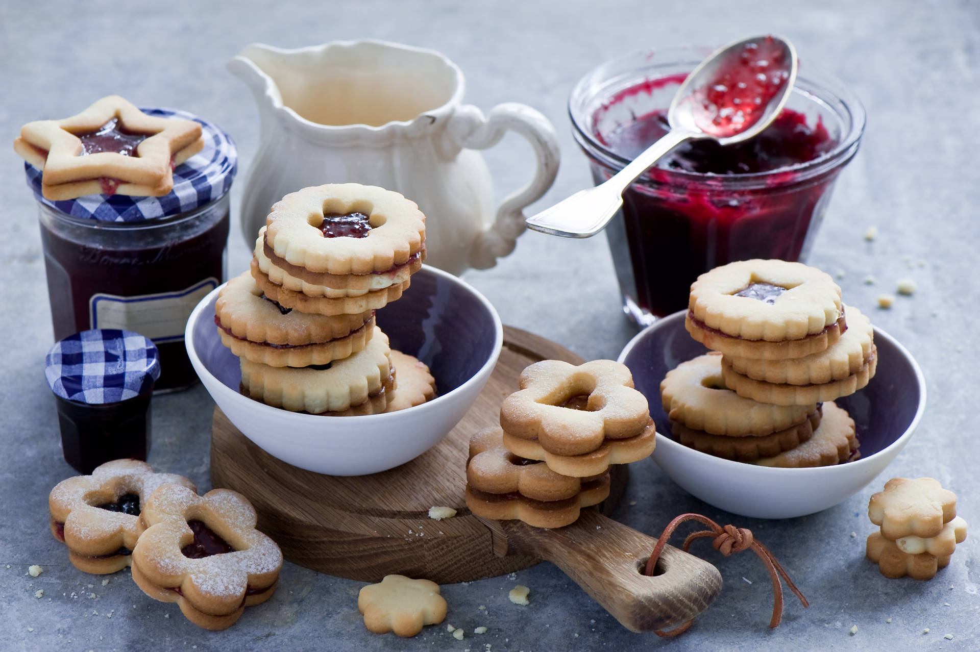 Jelly Filled Cookie Background