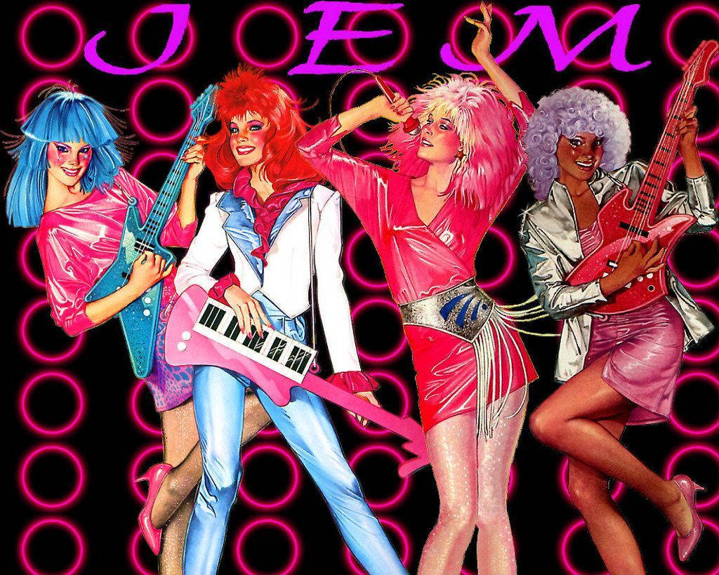 Jem And The Holograms Striking A Pose Background