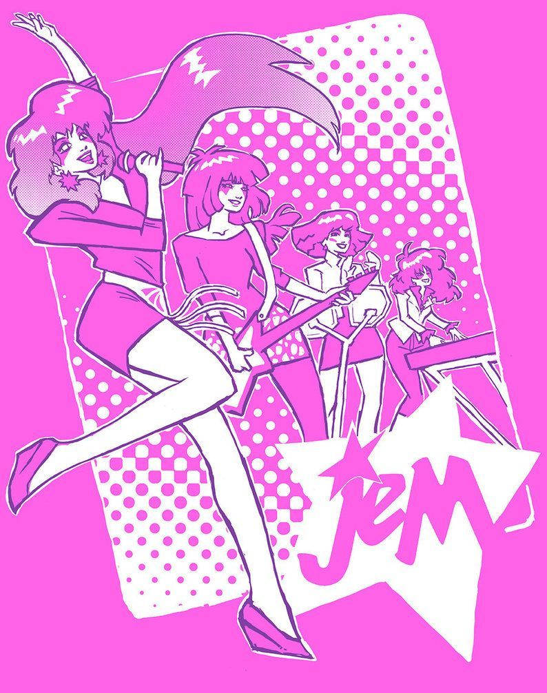 Jem Pop Art Style Background