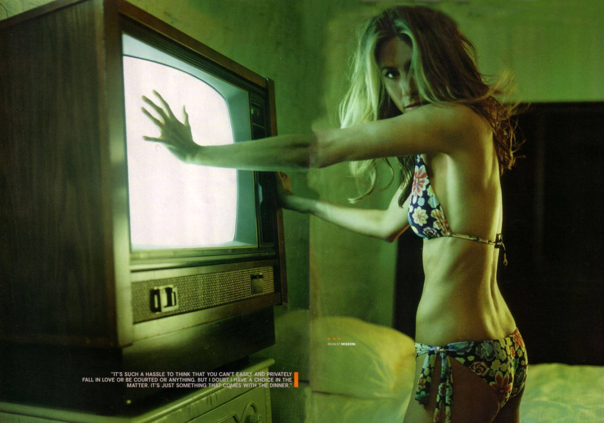 Jennifer Aniston Missoni Bikini Tv Background