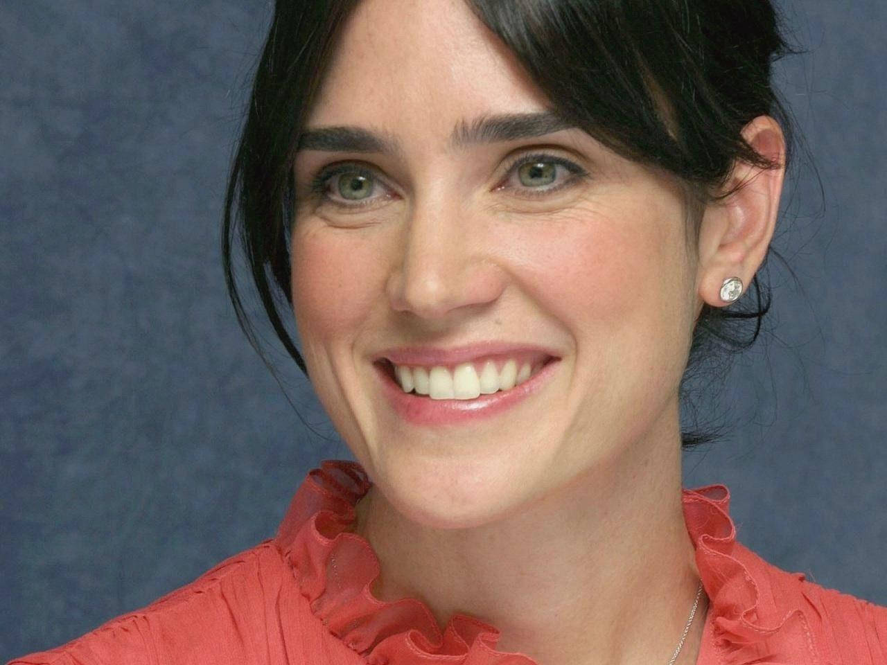 Jennifer Connelly Blushing Makeup Background