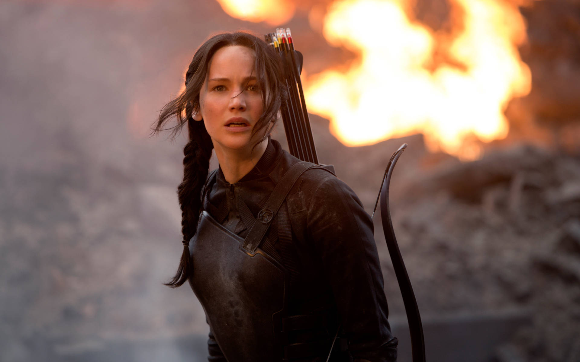 Jennifer Lawrence Hunger Games Movie Scene