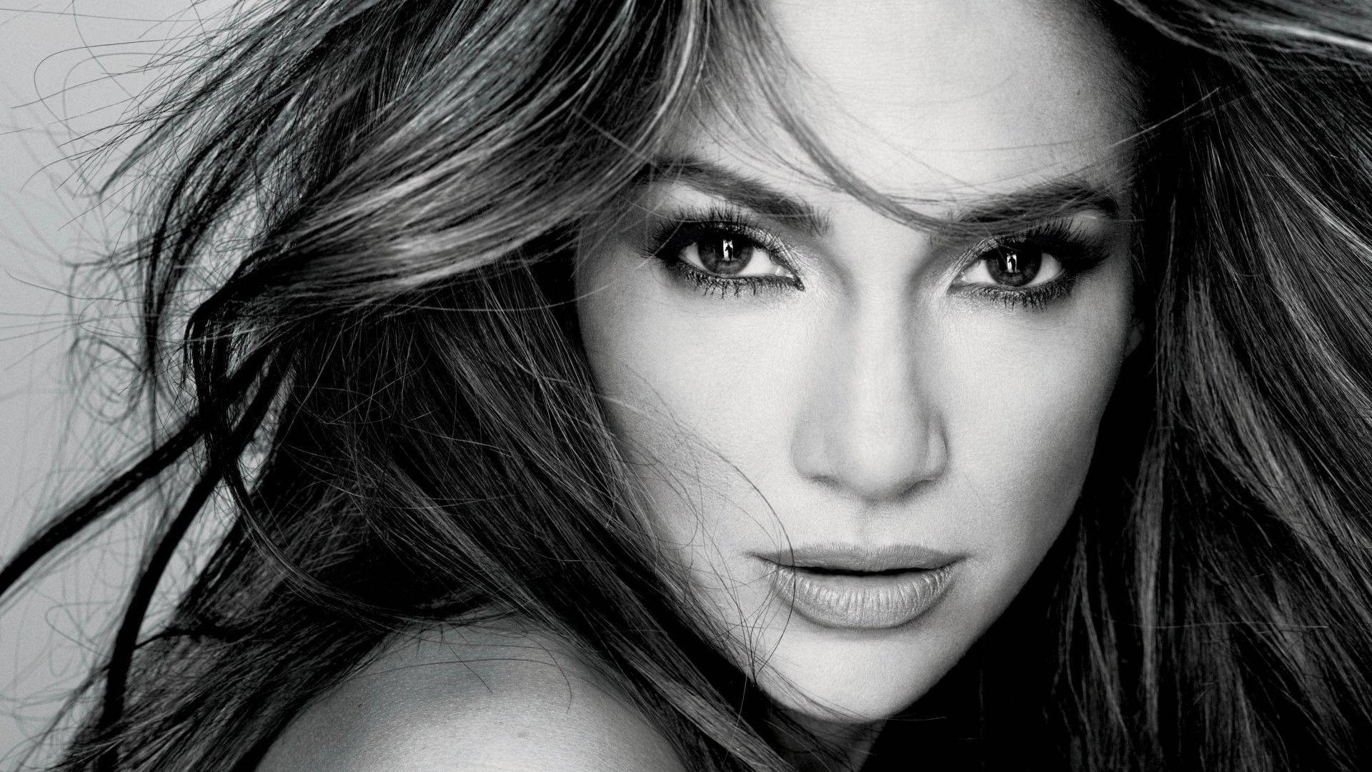 Jennifer Lopez Poses For A Close-up Portrait Background