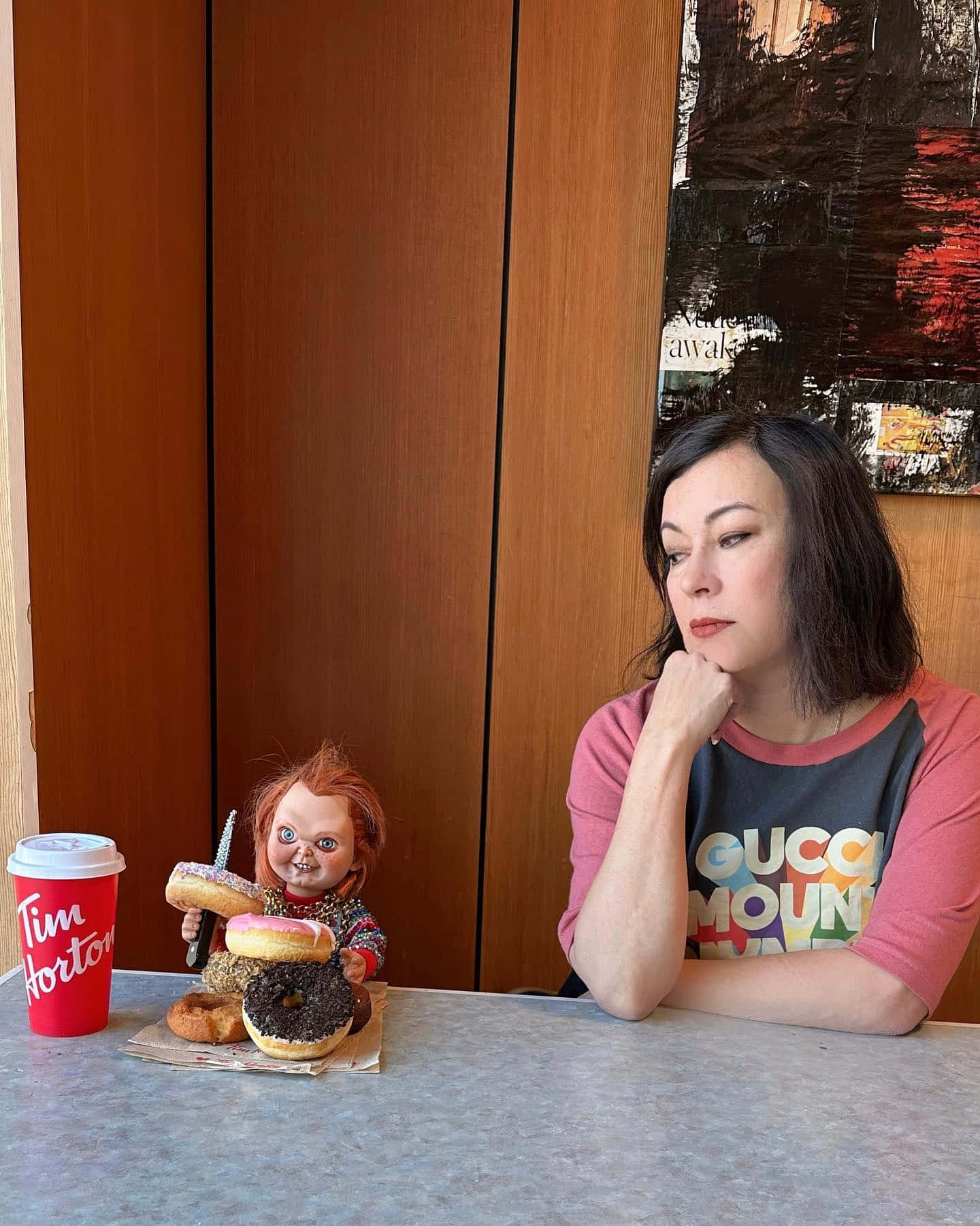 Jennifer Tillyand Chucky Dollat Cafe